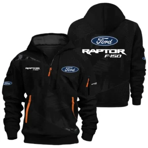 Ford F-150 Raptor Exclusive Logo Performance Half Zipper Hoodie CARHHZ110612FFRZ - Ford F-150 Raptor Hoodie
