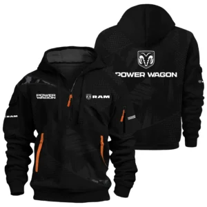 Ram Power Wagon Exclusive Logo Performance Half Zipper Hoodie CARHHZ110612RPWZ - Ram Power Wagon Hoodie