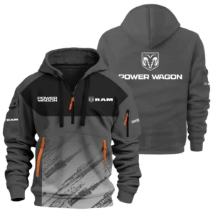 Ram Power Wagon Exclusive Logo Performance Half Zipper Hoodie CARNHHZ110604RPWZ - Ram Power Wagon Hoodie