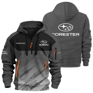 Subaru Forester Wilderness Exclusive Logo Performance Half Zipper Hoodie CARNHHZ110604SFWZ - Subaru Forester Wilderness Hoodie
