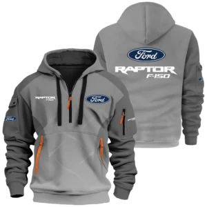 Ford F-150 Raptor Exclusive Logo Performance Half Zipper Hoodie CARNHHZ110605FFRZ - Ford F-150 Raptor Hoodie