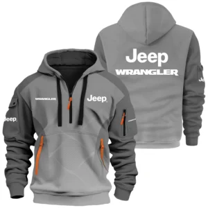 Jeep Wrangler Exclusive Logo Performance Half Zipper Hoodie CARNHHZ110605JWRZ - Jeep Wrangler Hoodie