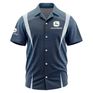 John Deere Exclusive Logo Performance Short Sleeve Camp Collar Shirt FAHWSCS003JDZ - John Deere Camp Collar Shirt
