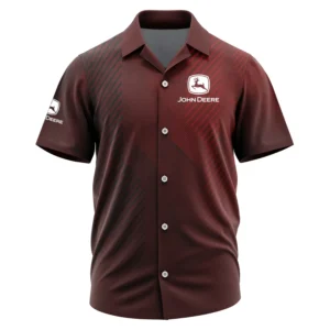 John Deere Exclusive Logo Performance Short Sleeve Camp Collar Shirt FAHWSCS006JDZ - John Deere Camp Collar Shirt