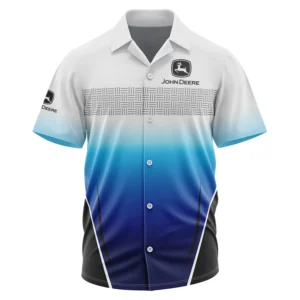 John Deere Exclusive Logo Performance Short Sleeve Camp Collar Shirt FAHWSCS009JDZ - John Deere Camp Collar Shirt