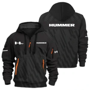 Hummer EV Exclusive Logo Performance Half Zipper Hoodie HTHHZ02HUHHE - Hummer EV Hoodie