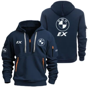 BMW IX Half Zipper Hoodie HTHHZBMWIX - BMW IX Hoodie