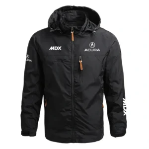 Acura MDX Performance Waterproof Outdoor Jacket Detachable Hood Windbreaker HTWOJARMDX - Acura Jacket