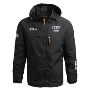 Audi Q2 Performance Waterproof Outdoor Jacket Detachable Hood Windbreaker HTWOJAUQ2 - Audi Jacket