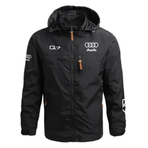 Audi Q7 Performance Waterproof Outdoor Jacket Detachable Hood Windbreaker HTWOJAUQ7 - Audi Jacket