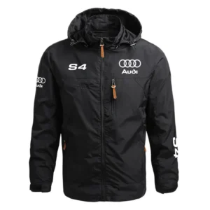 Audi S4 Performance Waterproof Outdoor Jacket Detachable Hood Windbreaker HTWOJAUS4 - Audi Jacket