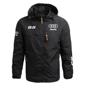 Audi S5 Performance Waterproof Outdoor Jacket Detachable Hood Windbreaker HTWOJAUS5 - Audi Jacket