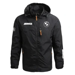 BMW 8 Series Performance Waterproof Outdoor Jacket Detachable Hood Windbreaker HTWOJBMW8SE - BMW Jacket