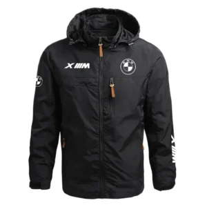 BMW XM Performance Waterproof Outdoor Jacket Detachable Hood Windbreaker HTWOJBMWXM - BMW Jacket
