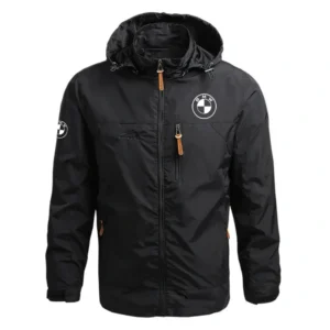 BMW Exclusive Logo Performance Waterproof Outdoor Jacket Detachable Hood Windbreaker HTWOJBMWZZ - BMW Jacket