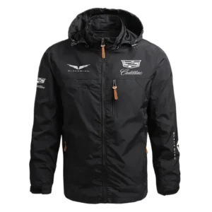 Cadillac CT5-V Blackwing Performance Waterproof Outdoor Jacket Detachable Hood Windbreaker HTWOJCDCT5 - Cadillac Jacket