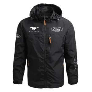 Ford Mustang Performance Waterproof Outdoor Jacket Detachable Hood Windbreaker HTWOJF1MUS - Ford Jacket