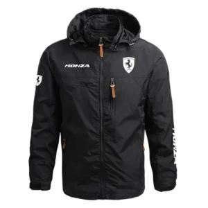 Ferrari Monza Performance Waterproof Outdoor Jacket Detachable Hood Windbreaker HTWOJFIMOZ - Ferrari Jacket