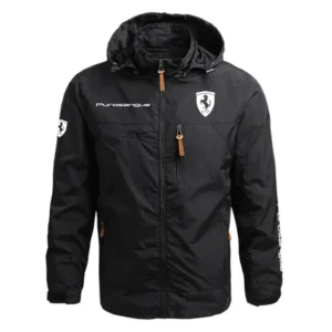 Ferrari Purosangue Performance Waterproof Outdoor Jacket Detachable Hood Windbreaker HTWOJFIPUS - Ferrari Jacket