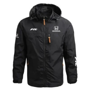 Honda Fit Performance Waterproof Outdoor Jacket Detachable Hood Windbreaker HTWOJH1FIT - Honda Jacket