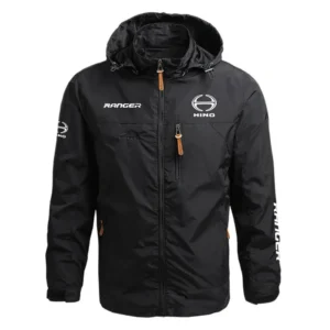 Hino Ranger Performance Waterproof Outdoor Jacket Detachable Hood Windbreaker HTWOJHNRAN - Hino Trucks Jacket
