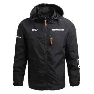 Hummer EV Performance Waterproof Outdoor Jacket Detachable Hood Windbreaker HTWOJHUEV - Hummer Jacket