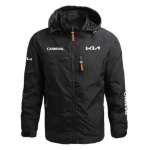 Kia Carnival Performance Waterproof Outdoor Jacket Detachable Hood Windbreaker HTWOJKIACAR - KIA Jacket