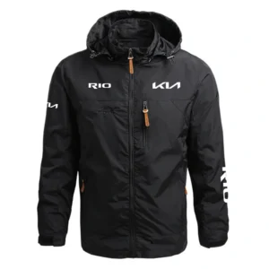 Kia Rio Performance Waterproof Outdoor Jacket Detachable Hood Windbreaker HTWOJKIARIO - Kia Jacket