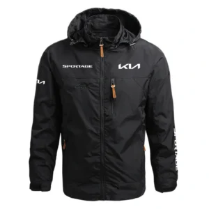 Kia Sportage Performance Waterproof Outdoor Jacket Detachable Hood Windbreaker HTWOJKIASPT - Kia Jacket