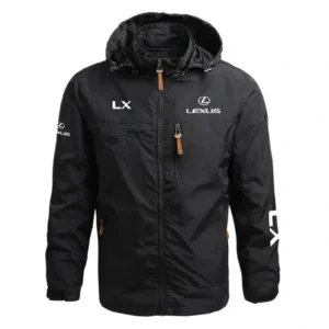 Lexus LX Performance Waterproof Outdoor Jacket Detachable Hood Windbreaker HTWOJLXLX - Lexus Jacket