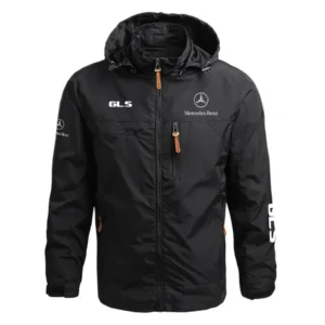 Mercedes-Benz GLS Performance Waterproof Outdoor Jacket Detachable Hood Windbreaker HTWOJMBGLS - Mercedes-Benz Jacket