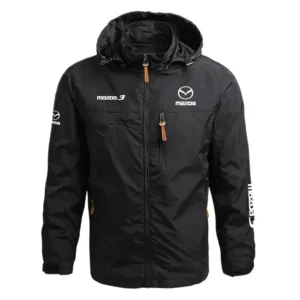 Mazda3 Performance Waterproof Outdoor Jacket Detachable Hood Windbreaker HTWOJMZDMA3 - Mazda Jacket