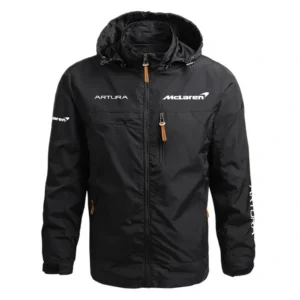 McLaren Artura Performance Waterproof Outdoor Jacket Detachable Hood Windbreaker HTWOJMcLART - McLaren Jacket