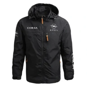 Opel Corsa Performance Waterproof Outdoor Jacket Detachable Hood Windbreaker HTWOJOPECOR - Opel Jacket