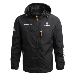Scania XT Performance Waterproof Outdoor Jacket Detachable Hood Windbreaker HTWOJSCXT - Scania Jacket