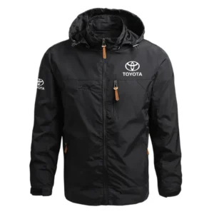 Toyota Exclusive Logo Performance Waterproof Outdoor Jacket Detachable Hood Windbreaker HTWOJTYZZ - Toyota Jacket