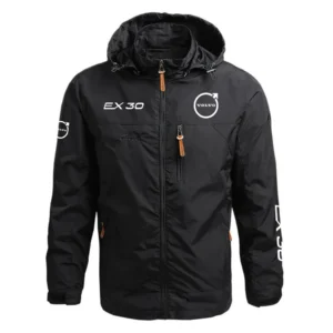 Volvo EX30 Performance Waterproof Outdoor Jacket Detachable Hood Windbreaker HTWOJVOEX3 - Volvo Jacket