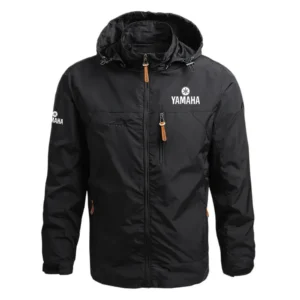 Yamaha Exclusive Logo Performance Waterproof Outdoor Jacket Detachable Hood Windbreaker HTWOJYHZZ - Yamaha Jacket