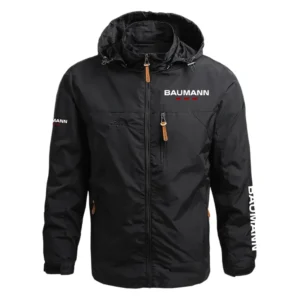 Baumann Exclusive Logo Performance Waterproof Outdoor Jacket Detachable Hood NBCRWOJ1601BMZ - Baumann Jacket