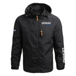 Demag Cranes Exclusive Logo Performance Waterproof Outdoor Jacket Detachable Hood NBCRWOJ1601DGZ - Demag Cranes Jacket