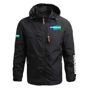 Doosan Infracore Exclusive Logo Performance Waterproof Outdoor Jacket Detachable Hood NBCRWOJ1601DIZ - Doosan Infracore Jacket
