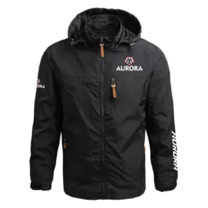 Aurora Track Systems Exclusive Logo Performance Waterproof Outdoor Jacket Detachable Hood NBSGWOJ0901ATZ - Aurora Track Systems Jacket