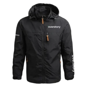 Overstory Exclusive Logo Performance Waterproof Outdoor Jacket Detachable Hood NBVMWOJ1401OVZ - Overstory Jacket