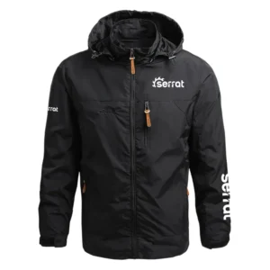 Serrat Mulchers Exclusive Logo Performance Waterproof Outdoor Jacket Detachable Hood NBVMWOJ1401SEZ - Serrat Mulchers Jacket