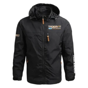 Tiger Machinery Exclusive Logo Performance Waterproof Outdoor Jacket Detachable Hood NBVMWOJ1401TMZ - Tiger Machinery Jacket