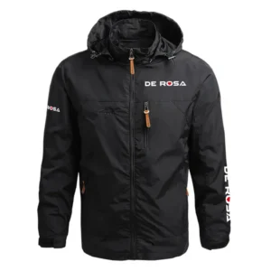 De Rosa Exclusive Logo Performance Waterproof Outdoor Jacket Detachable Hood OSBCLWOJ1211DRZ - De Rosa Jacket
