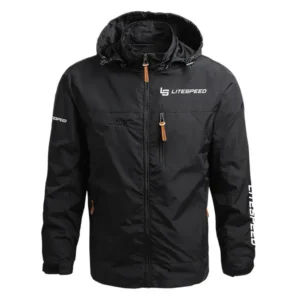 Litespeed Exclusive Logo Performance Waterproof Outdoor Jacket Detachable Hood OSBCLWOJ1211LPZ - Litespeed Jacket
