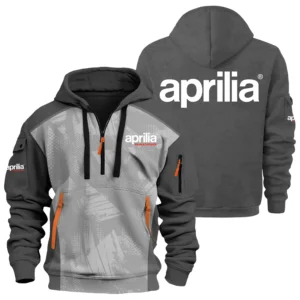 Aprilia Exclusive Logo Performance Half Zipper Hoodie OSMTBHHZ3D121110APZ - Aprilia Hoodie