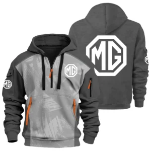 MG Cars Exclusive Logo Performance Half Zipper Hoodie OSMTBHHZ3D121110MGZ - MG Cars Hoodie
