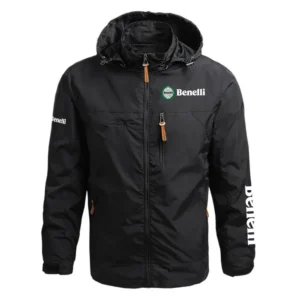 Benelli Exclusive Logo Performance Waterproof Outdoor Jacket Detachable Hood OSMTBWOJ1211BNZ - Benelli Jacket